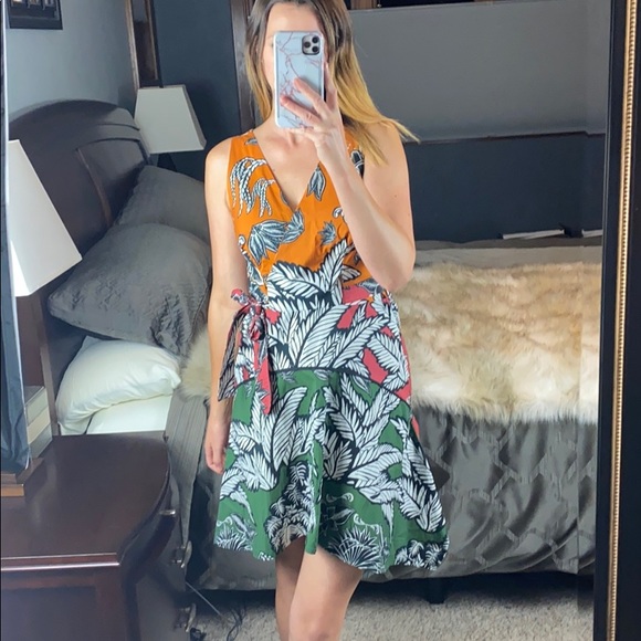 Aqua de Coco Printed Knee-Length Dress, Small - Picture 5 of 8